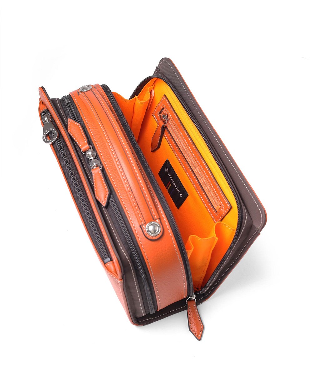 カステルバジャック マーチ レザーメンズバッグ ダブルルーム