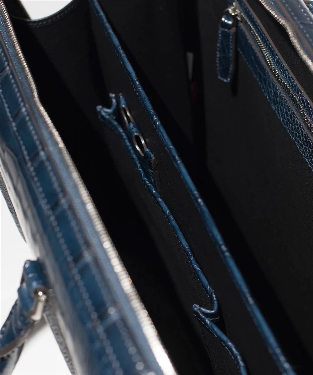 フジタカ ギャラリー 名巧クロコダイル ロケット型 ブリーフバッグ A4