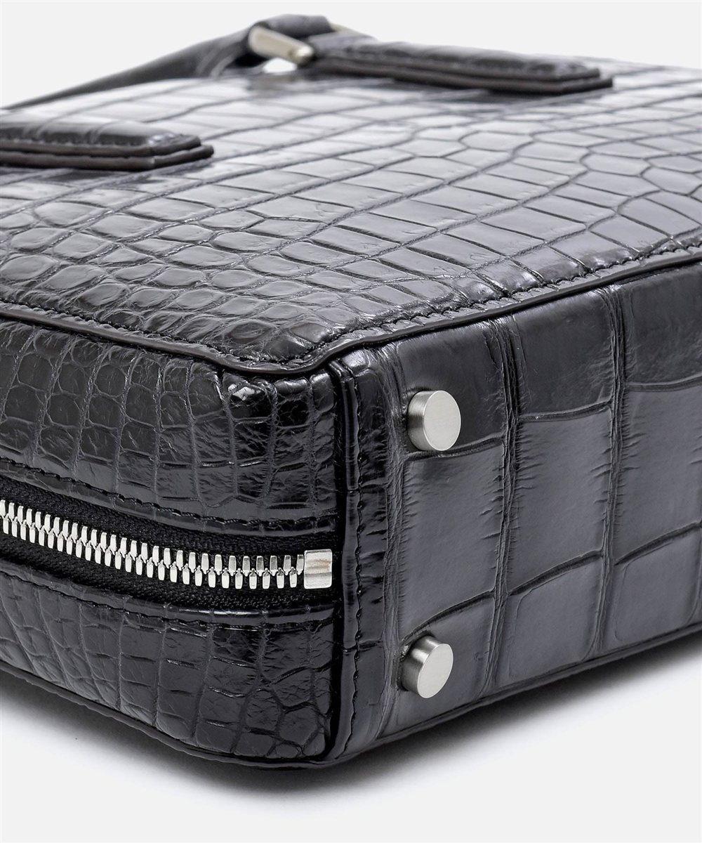 フジタカ ギャラリー 名巧クロコダイル コンパクト ブリーフバッグ B5