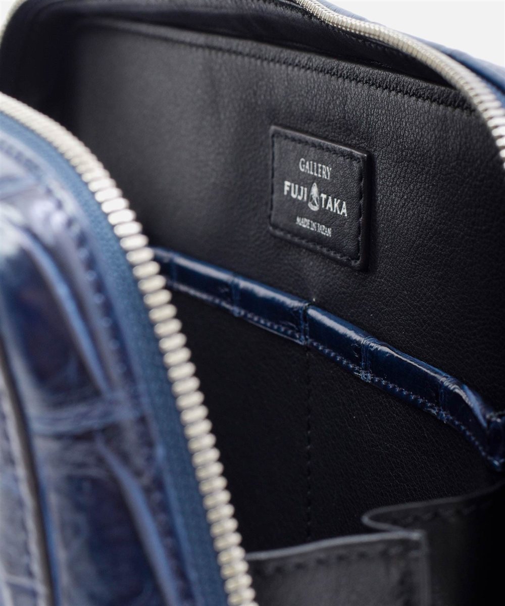 フジタカ ギャラリー 名巧クロコダイル コンパクト ブリーフバッグ B5