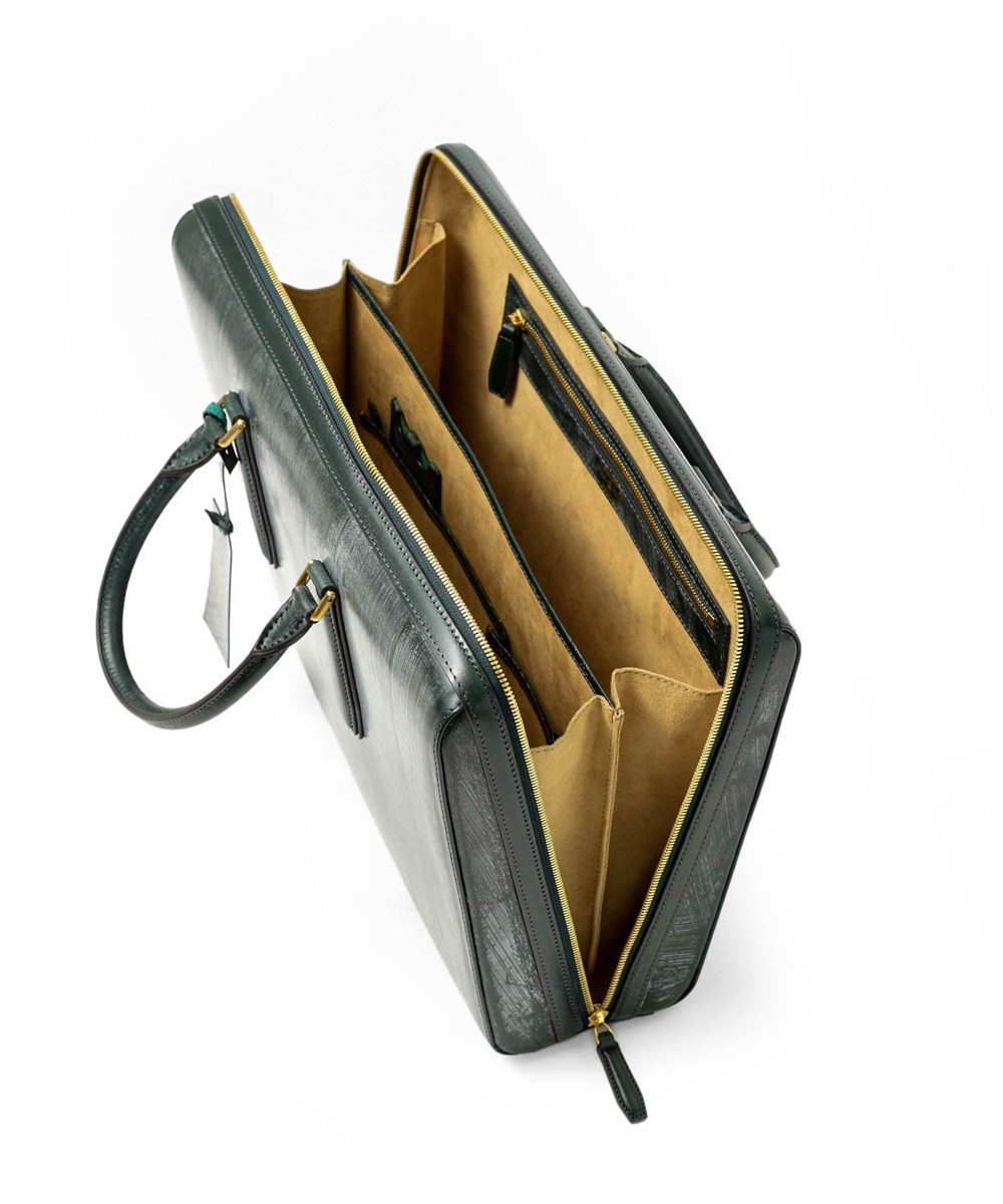 フジタカ ギャラリー 名巧 ブライドルレザー ビジネスバッグ ロケット型 B4ジャスト