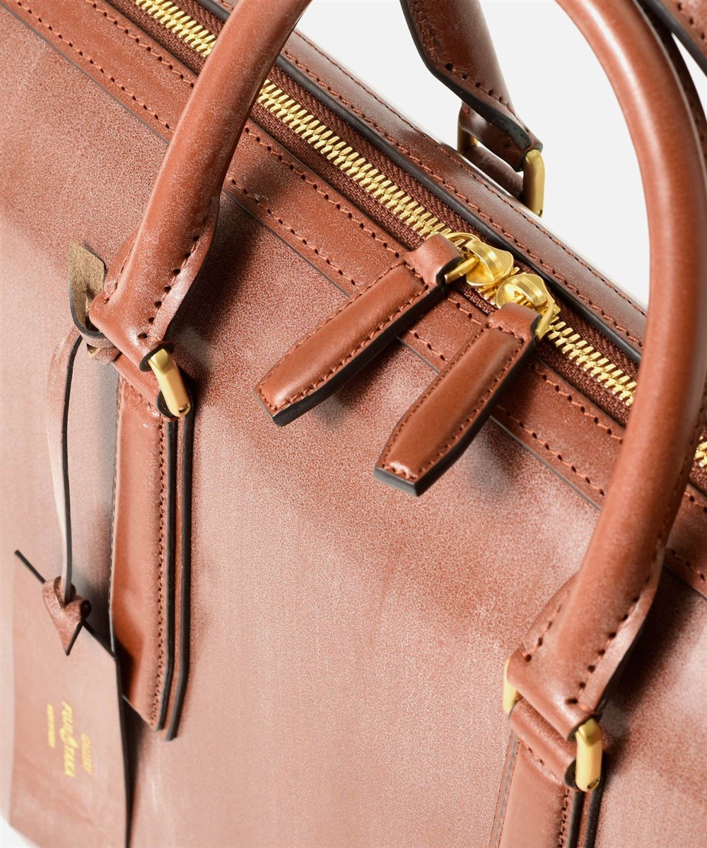 フジタカ ギャラリー 名巧 ブライドルレザー ビジネスバッグ ロケット型 B4ジャスト