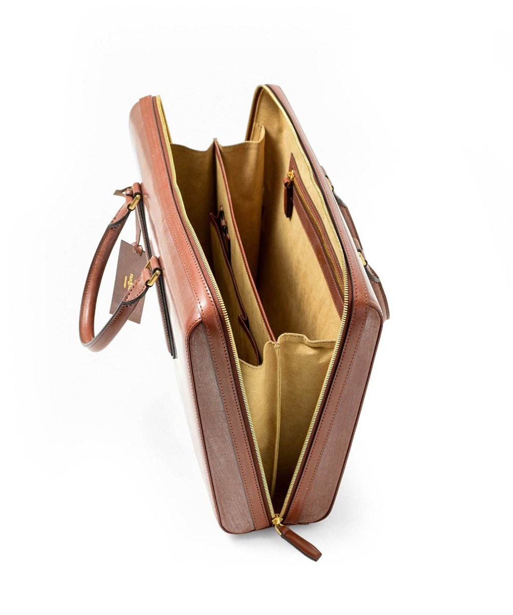 フジタカ ギャラリー 名巧 ブライドルレザー ビジネスバッグ ロケット型 B4ジャスト