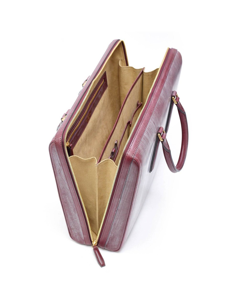 フジタカ ギャラリー 名巧 ブライドルレザー ビジネスバッグ ロケット型 B4ジャスト