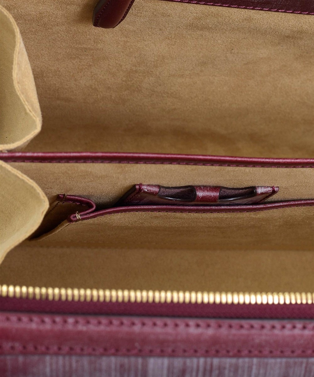 フジタカ ギャラリー 名巧 ブライドルレザー ビジネスバッグ ロケット型 B4ジャスト