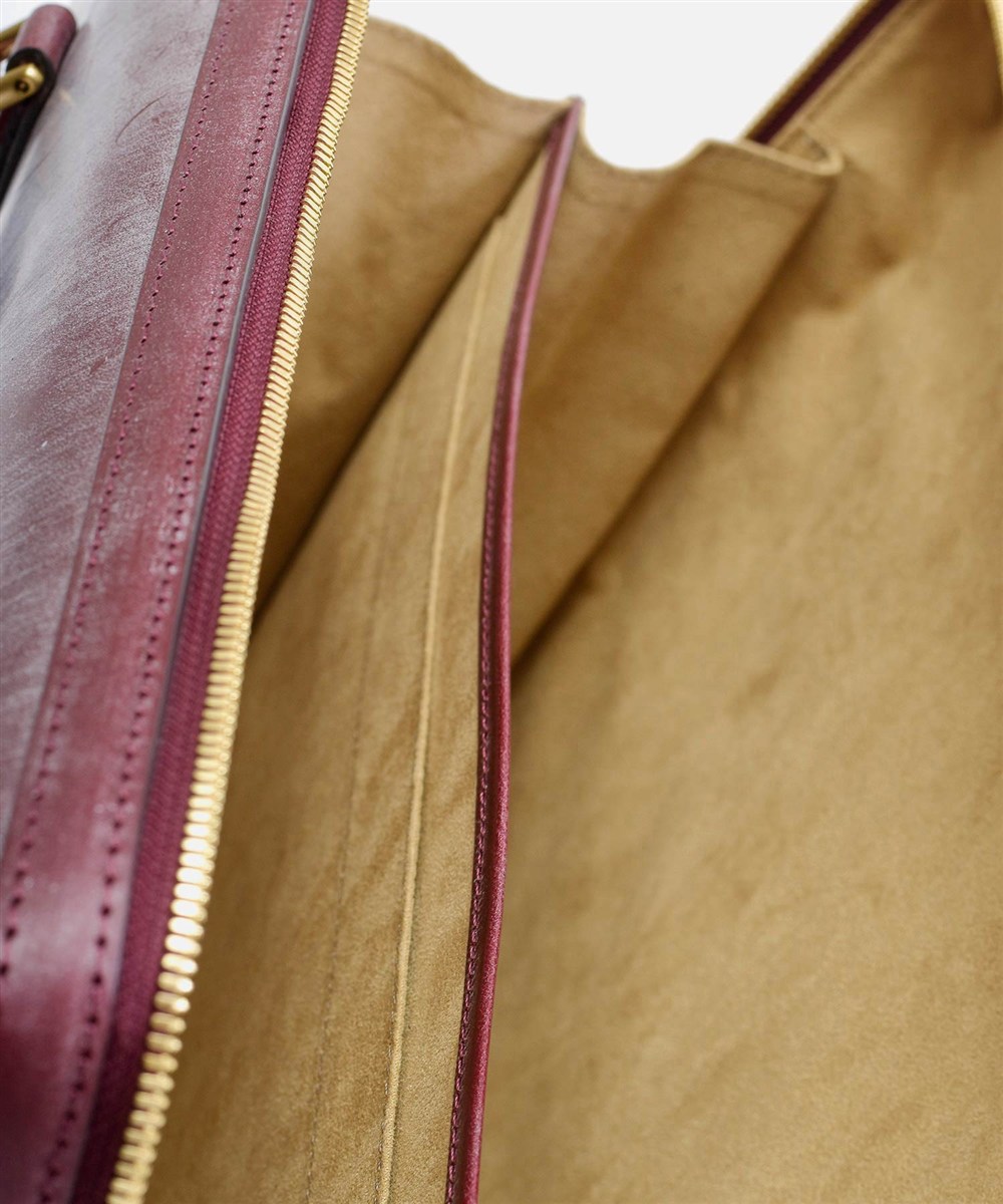 フジタカ ギャラリー 名巧 ブライドルレザー ビジネスバッグ ロケット型 B4ジャスト