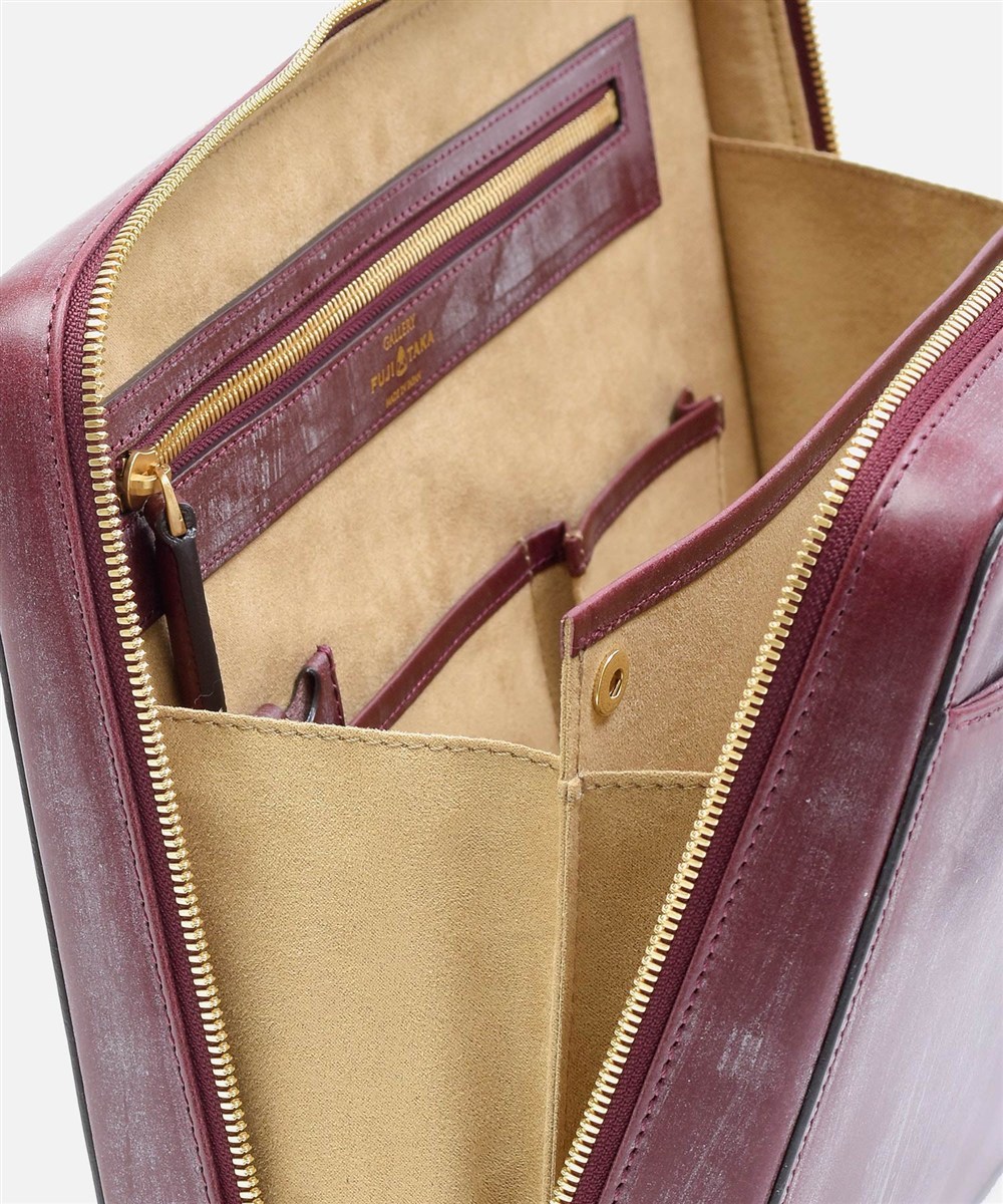 フジタカ ギャラリー 名巧 ブライドルレザー ビジネスバッグ A4ジャスト