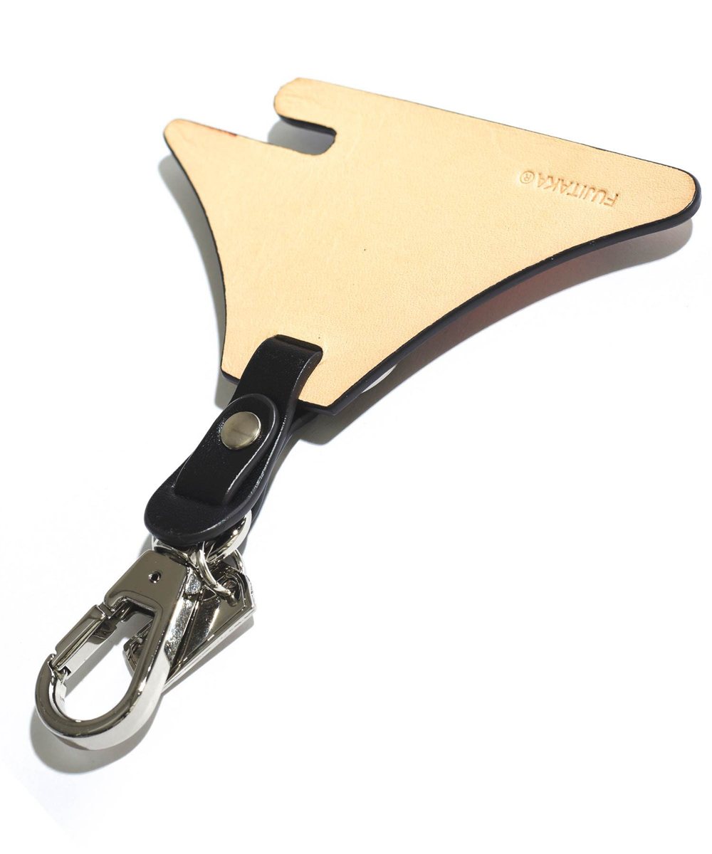 フジタカ ミーツ KYOTO Leather HAKU キーホルダー 【富士山】