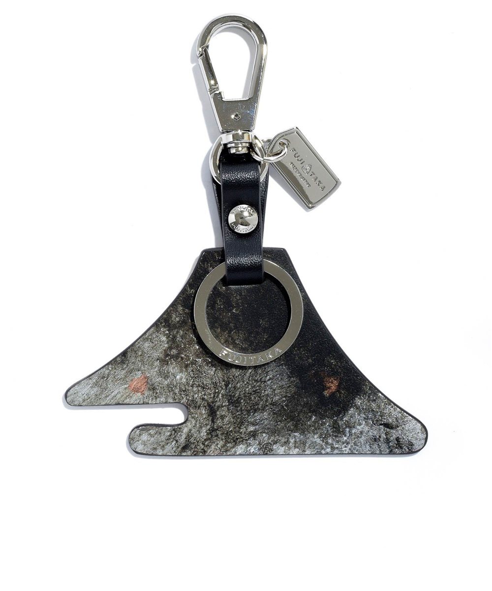 フジタカ ミーツ KYOTO Leather HAKU キーホルダー 【富士山】