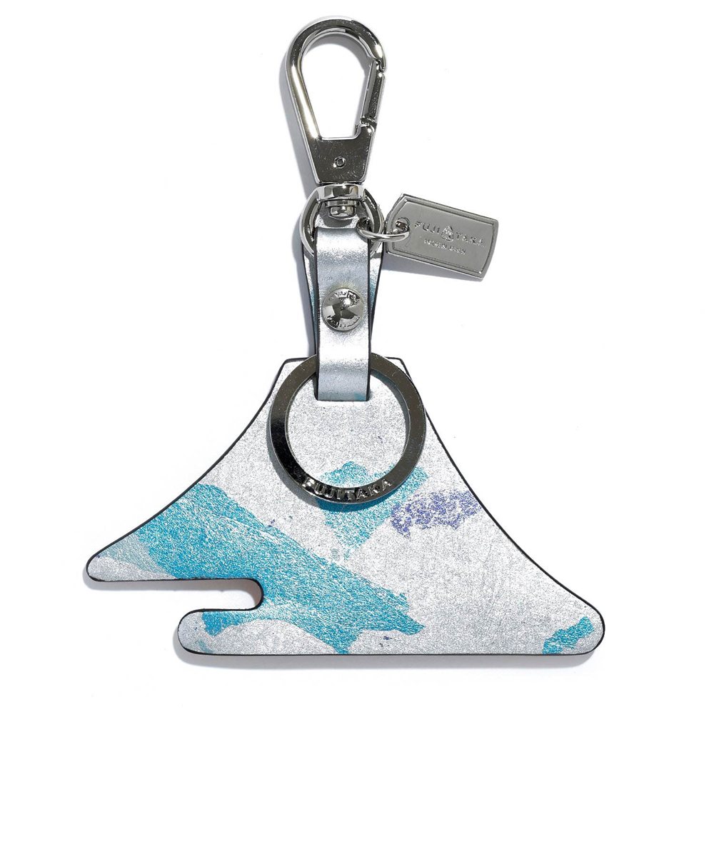 フジタカ ミーツ KYOTO Leather HAKU キーホルダー 【富士山】