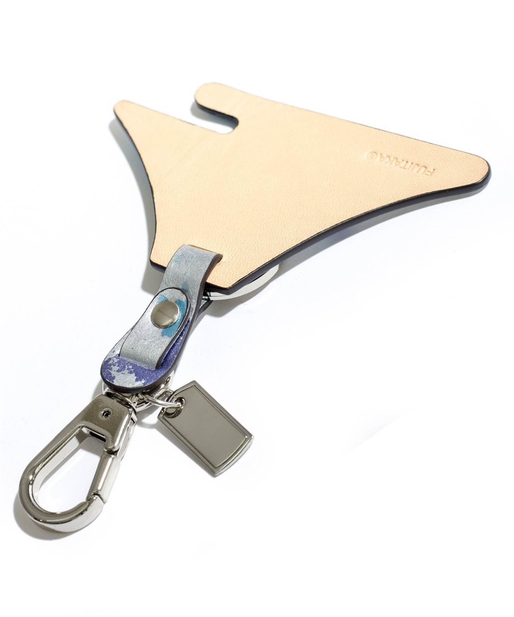 フジタカ ミーツ KYOTO Leather HAKU キーホルダー 【富士山】