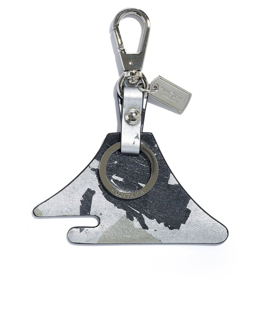 フジタカ ミーツ KYOTO Leather HAKU キーホルダー 【富士山】