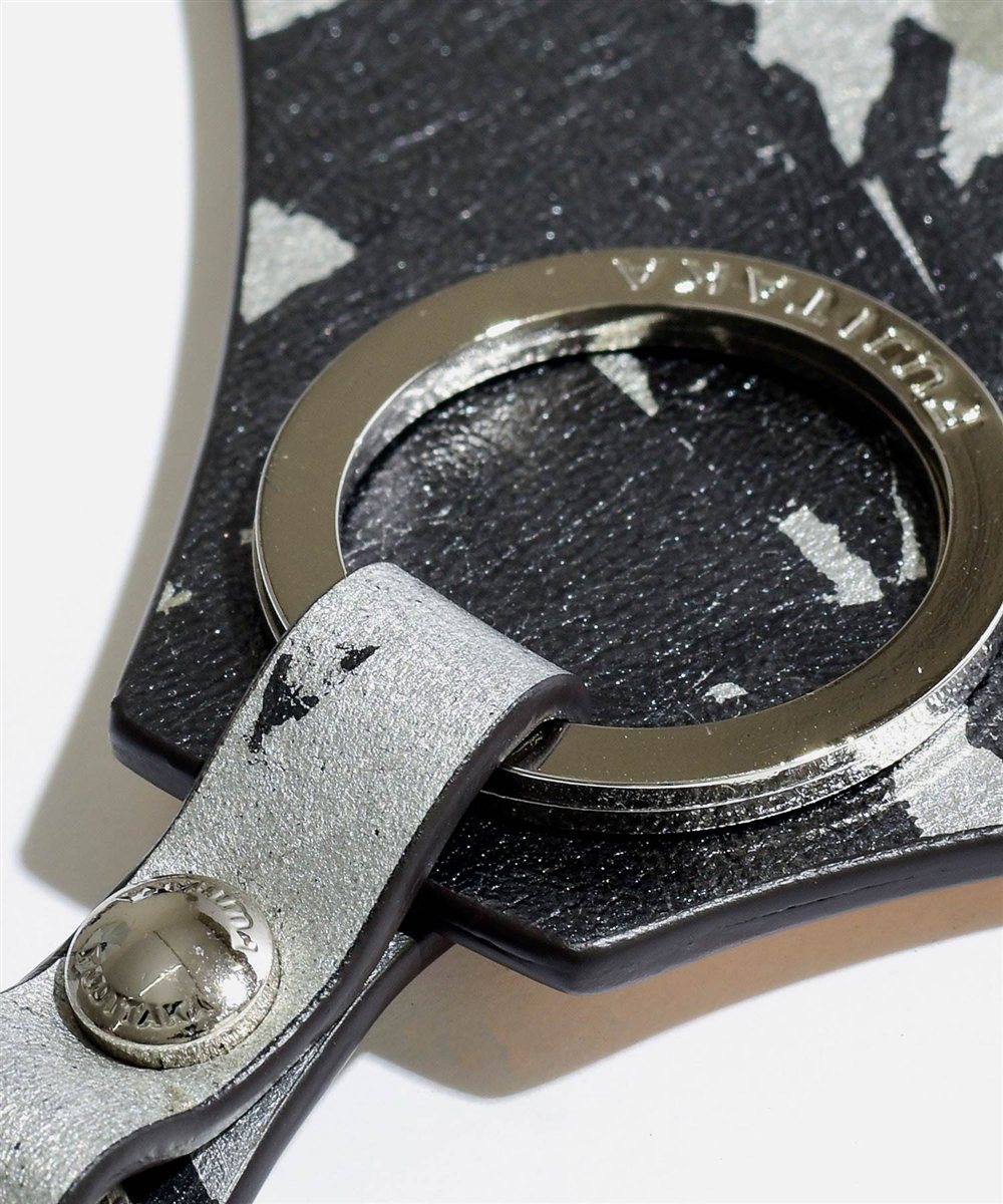 フジタカ ミーツ KYOTO Leather HAKU キーホルダー 【富士山】