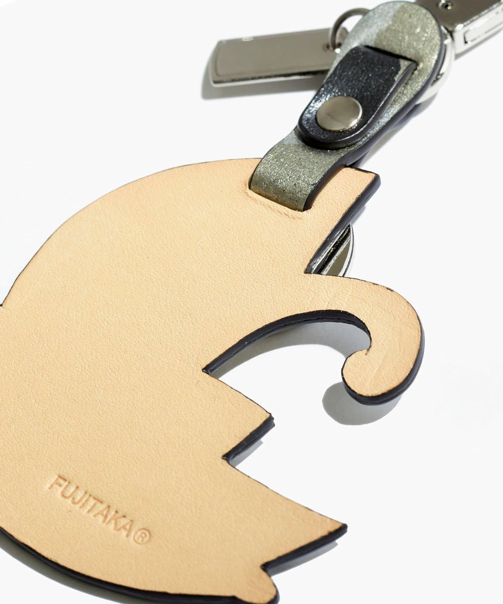 フジタカ ミーツ KYOTO Leather HAKU キーホルダー 【粋】