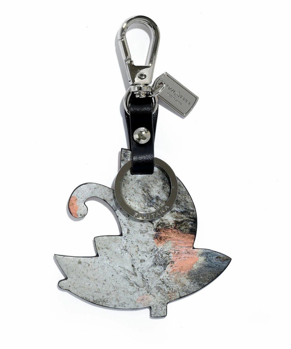 フジタカ ミーツ KYOTO Leather HAKU キーホルダー 【粋】