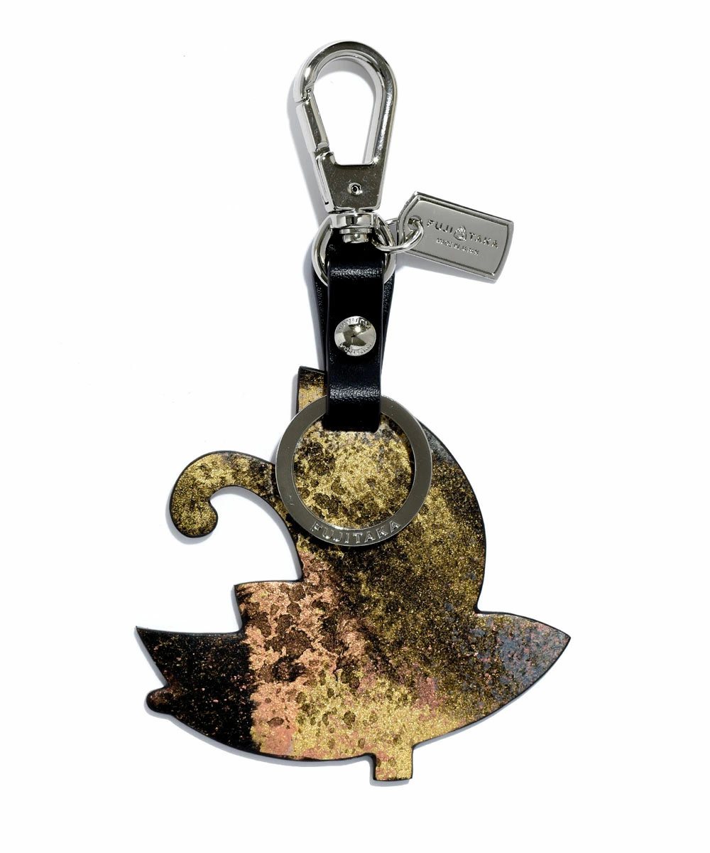 フジタカ ミーツ KYOTO Leather HAKU キーホルダー 【粋】