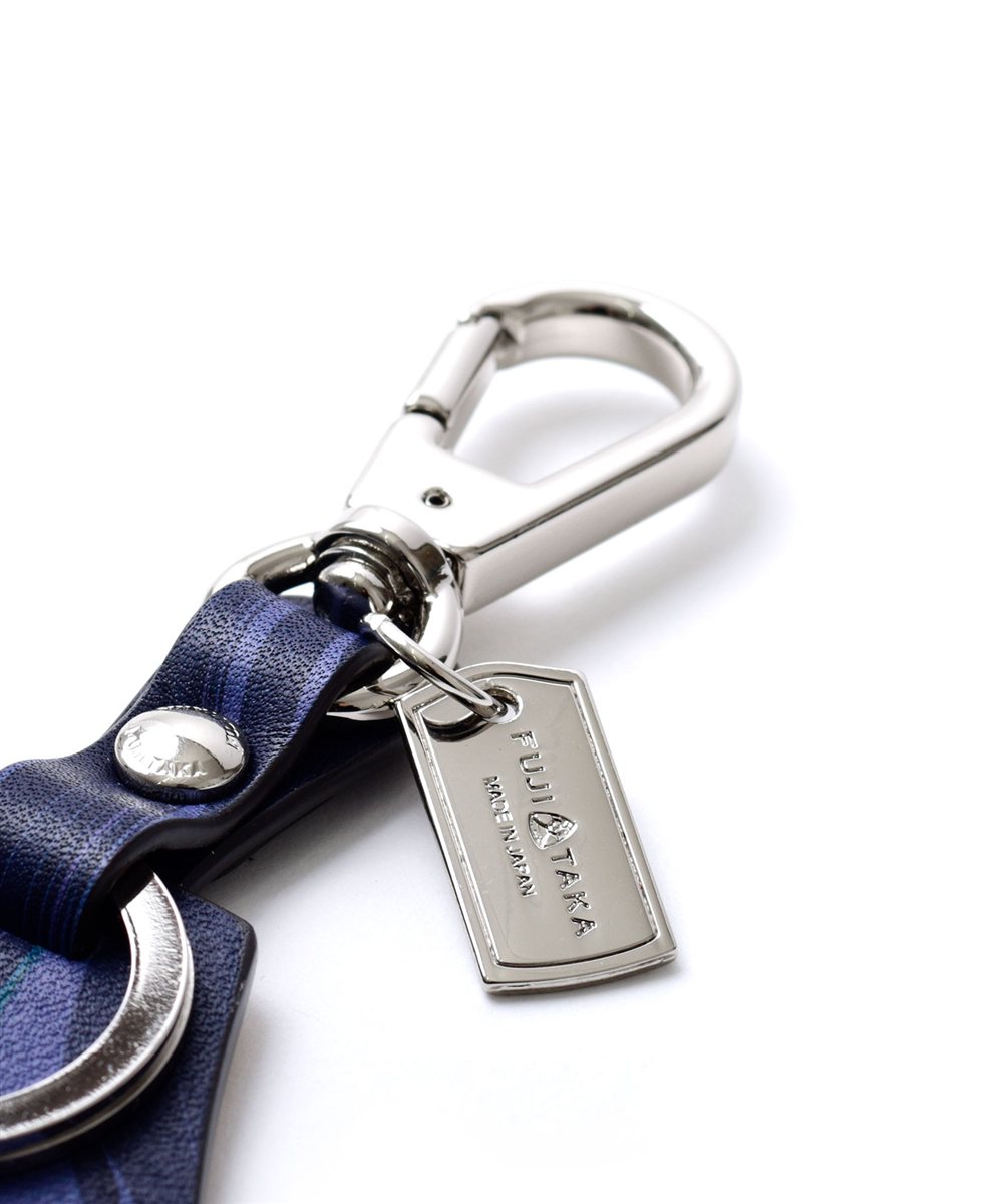 フジタカ ミーツ KYOTO Leather SUMINAGASHI キーホルダー 【富士山】