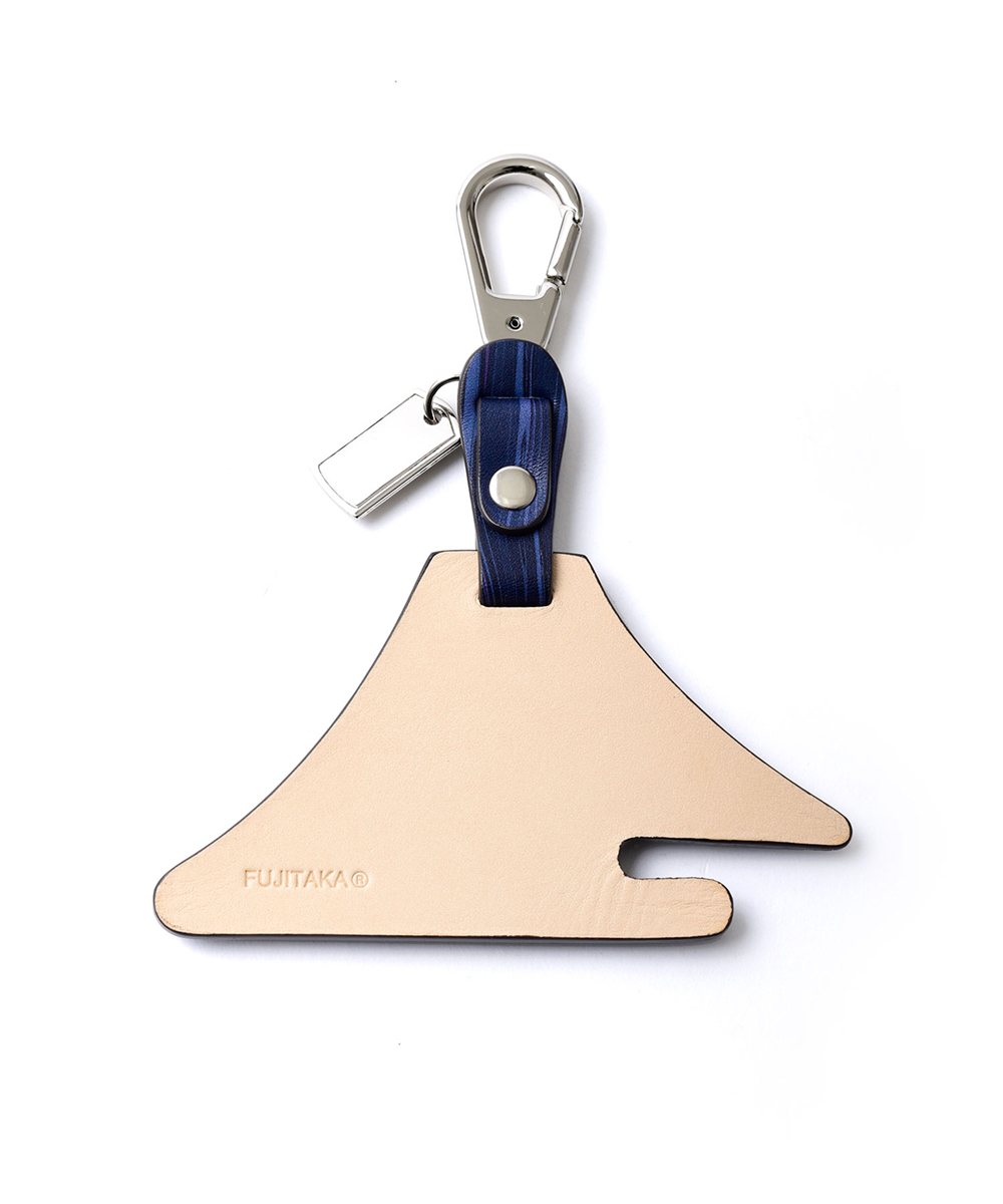 フジタカ ミーツ KYOTO Leather SUMINAGASHI キーホルダー 【富士山】