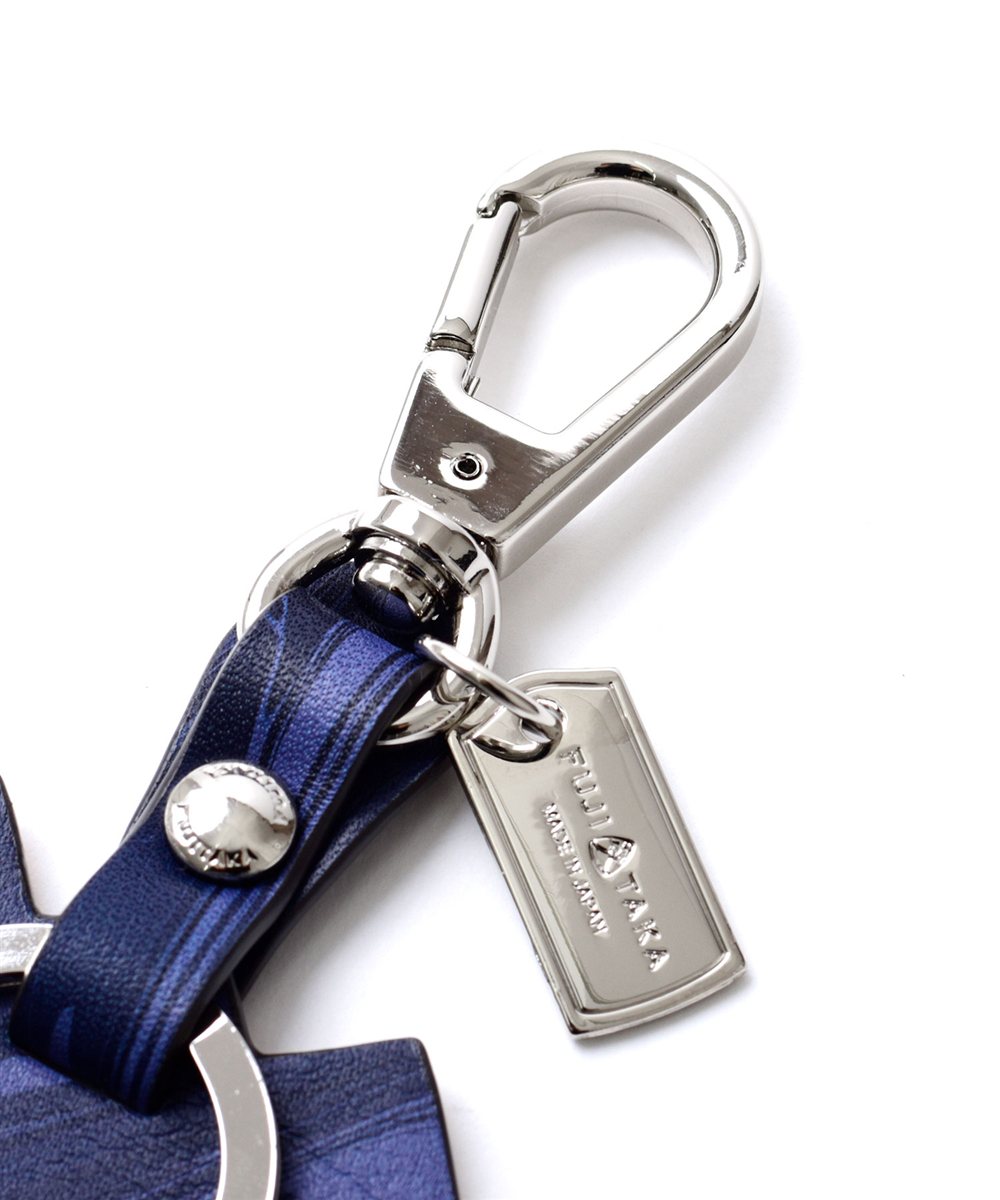 フジタカ ミーツ KYOTO Leather SUMINAGASHI キーホルダー 【匠】