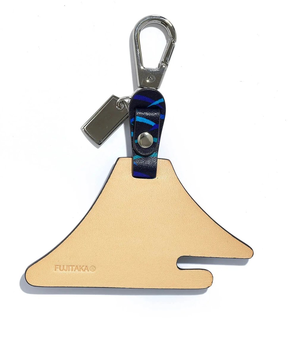 フジタカ ミーツ KYOTO Leather 露芝 キーホルダー 【富士山】