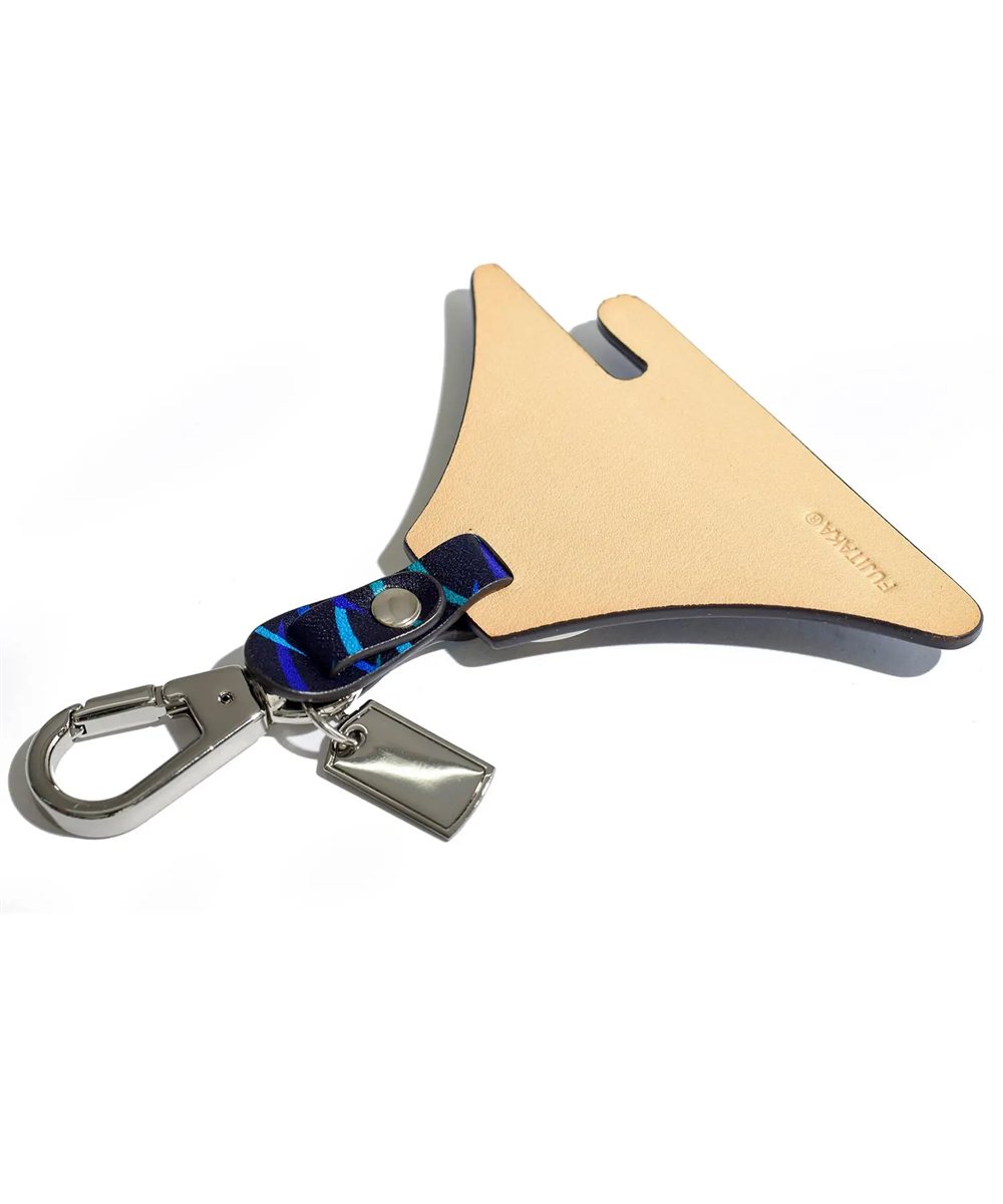 フジタカ ミーツ KYOTO Leather 露芝 キーホルダー 【富士山】