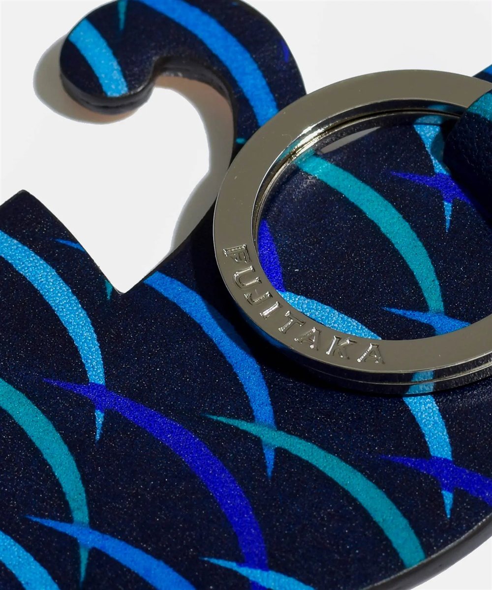 フジタカ ミーツ KYOTO Leather 露芝 キーホルダー 【粋】