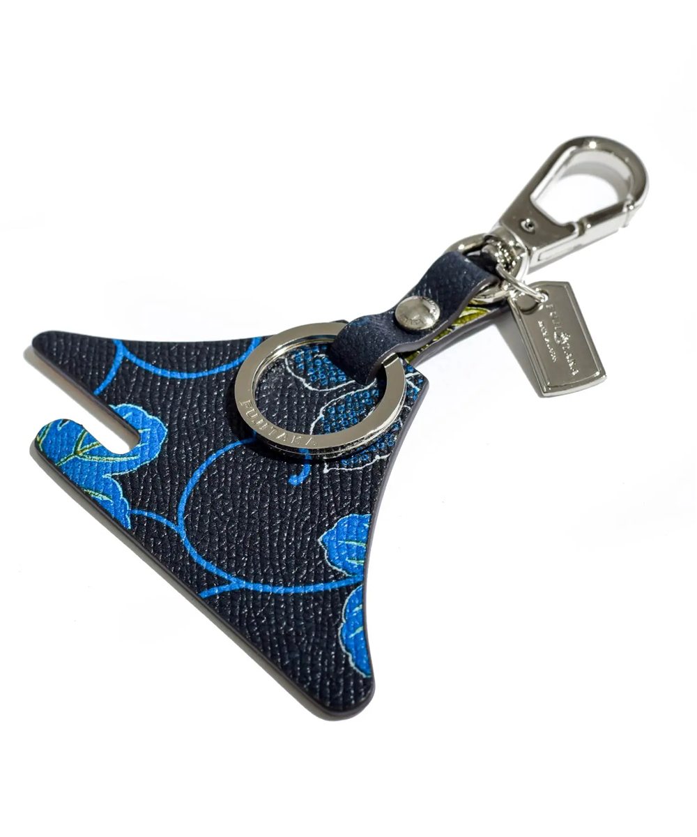 フジタカ ミーツ KYOTO Leather 唐草 キーホルダー 【富士山】