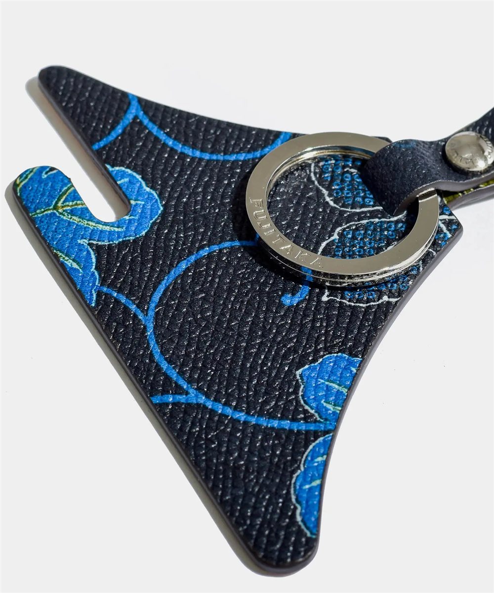 フジタカ ミーツ KYOTO Leather 唐草 キーホルダー 【富士山】