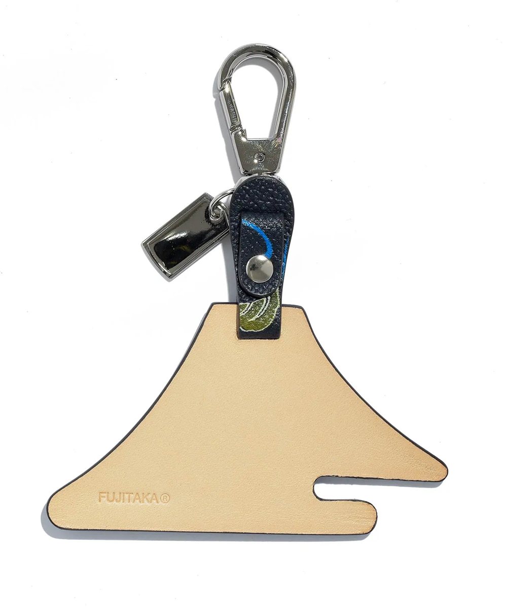 フジタカ ミーツ KYOTO Leather 唐草 キーホルダー 【富士山】