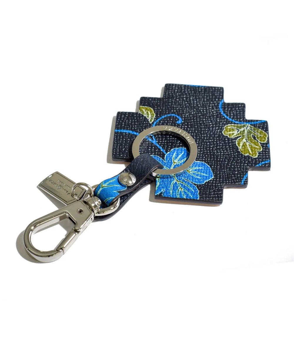 フジタカ ミーツ KYOTO Leather 唐草 キーホルダー 【匠】