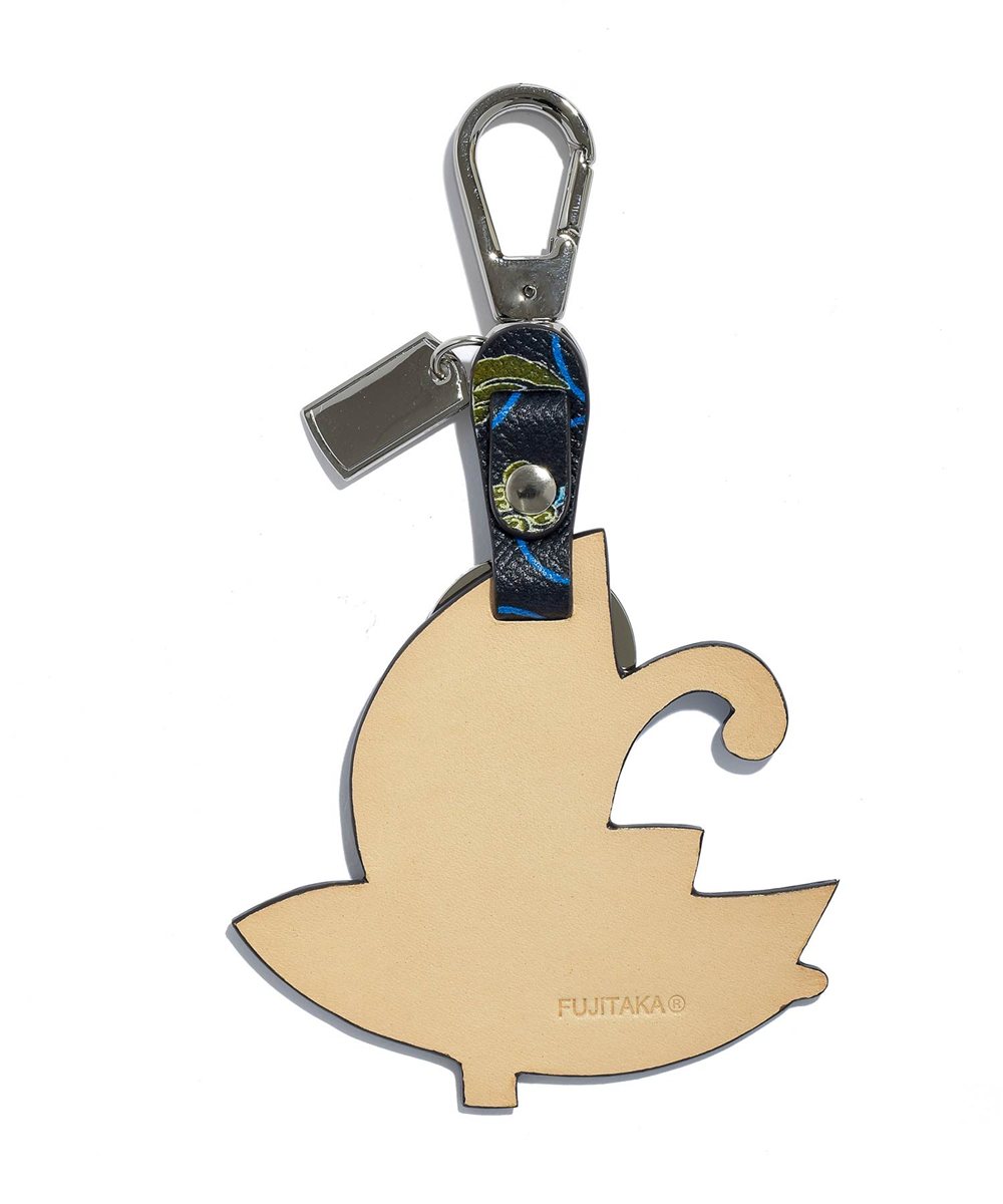 フジタカ ミーツ KYOTO Leather 唐草 キーホルダー 【粋】