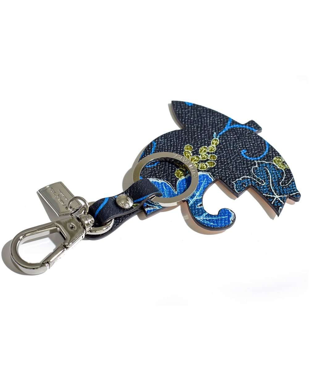 フジタカ ミーツ KYOTO Leather 唐草 キーホルダー 【粋】