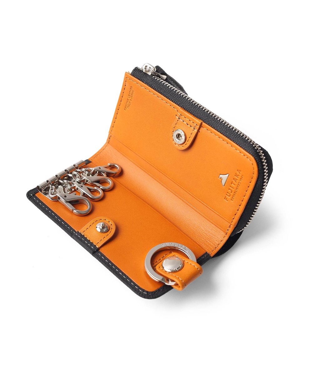 フジタカ ムース 小銭入れ付き キーケース スマートキー対応