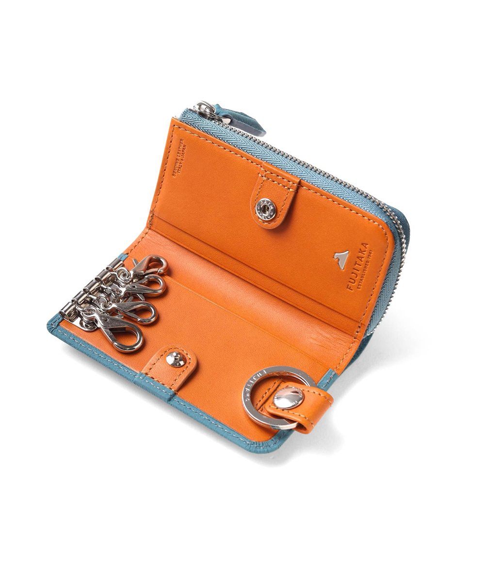 フジタカ ムース 小銭入れ付き キーケース スマートキー対応