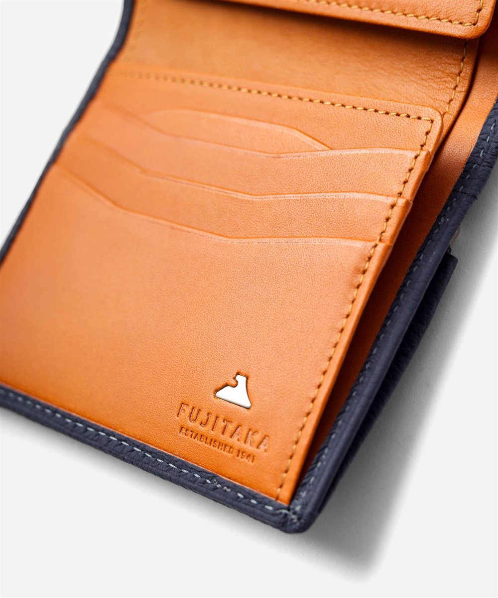 フジタカ ムース コンパクト 二つ折り財布 カード段8