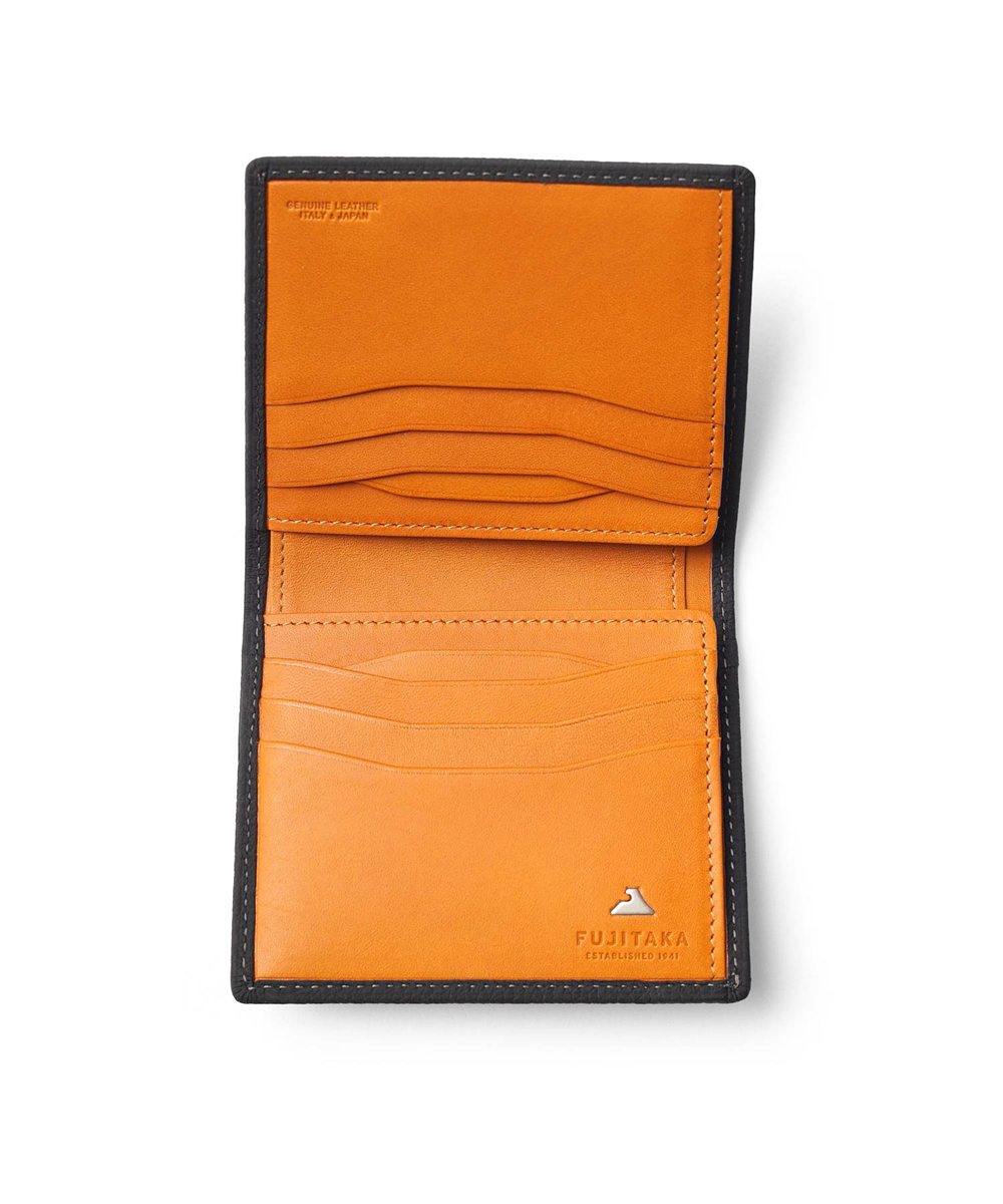 フジタカ ムース コンパクト 二つ折り財布 カード段8