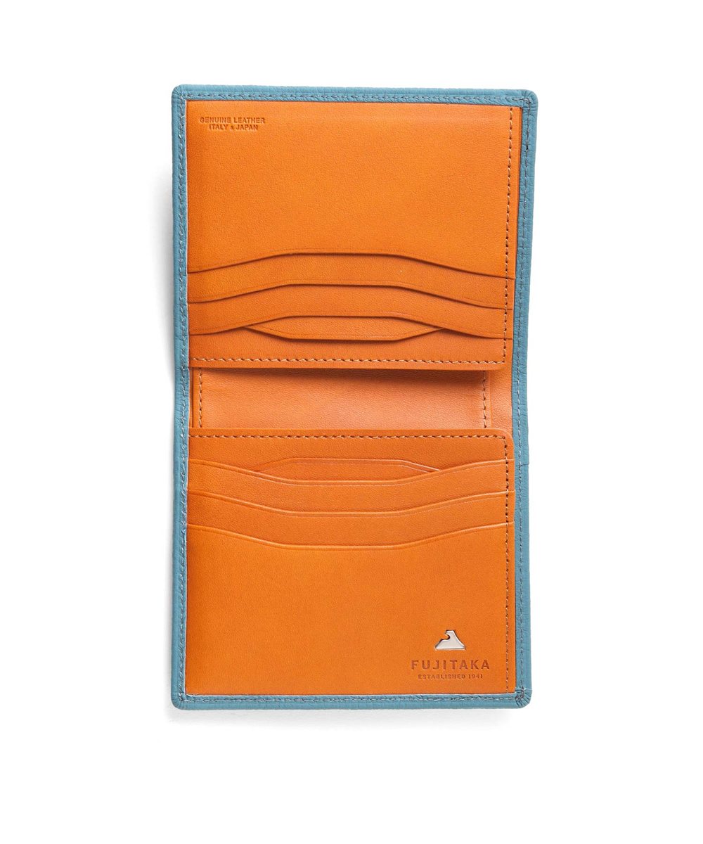 フジタカ ムース コンパクト 二つ折り財布 カード段8
