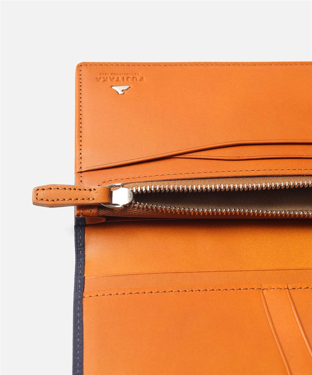 フジタカ ムース 通しマチ かぶせ長財布 カード段14