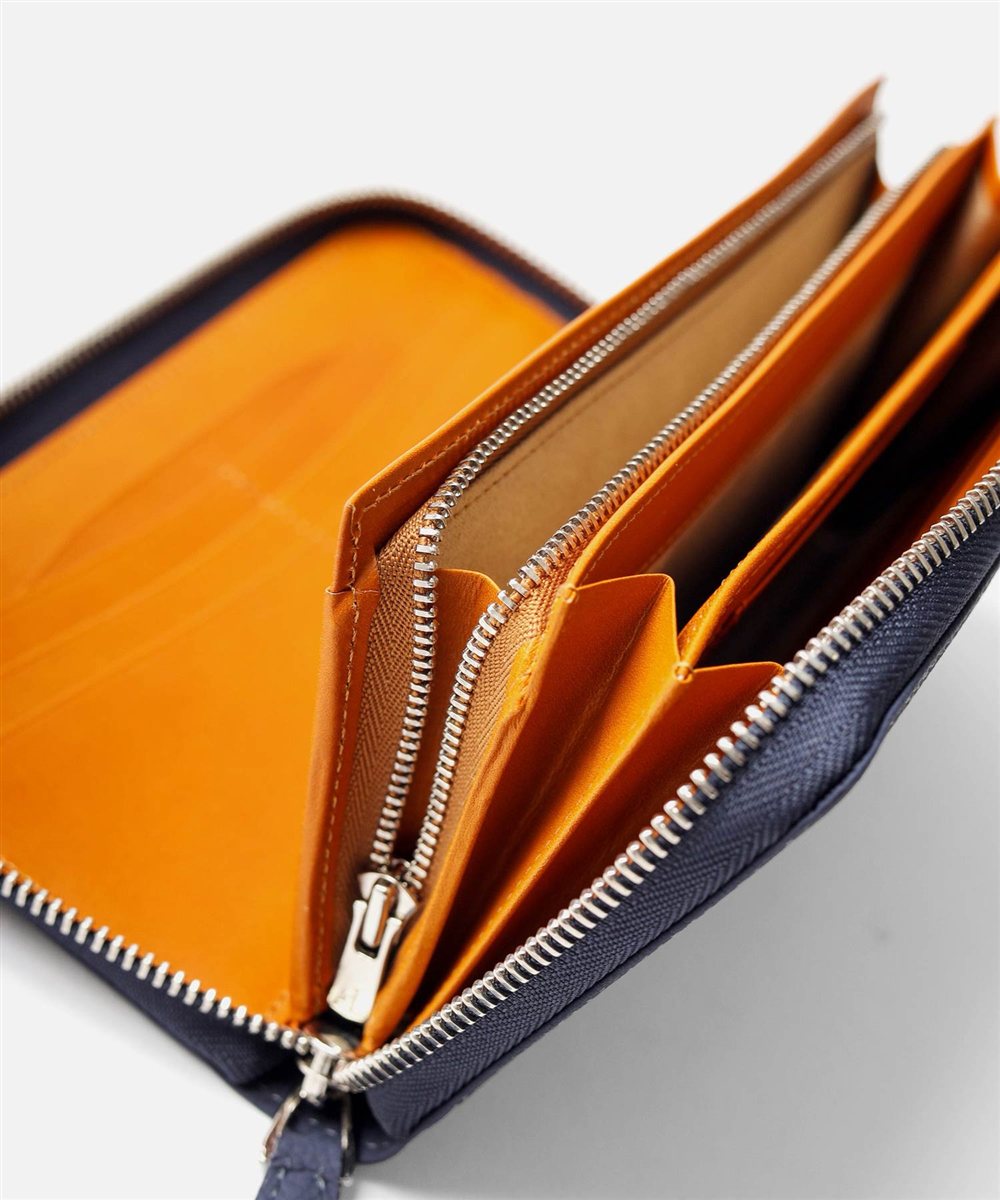 フジタカ ムース ラウンドファスナー長財布 カード段19