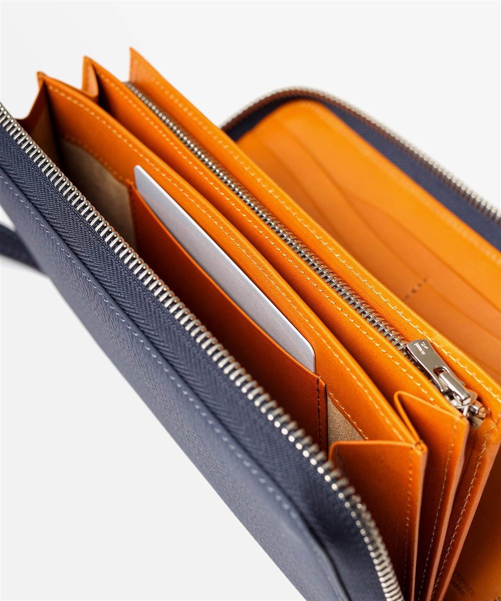 フジタカ ムース ラウンドファスナー長財布 カード段19