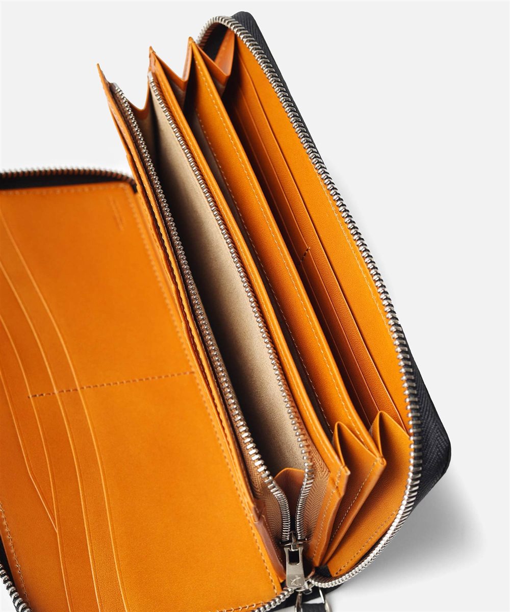 フジタカ ムース ラウンドファスナー長財布 カード段19