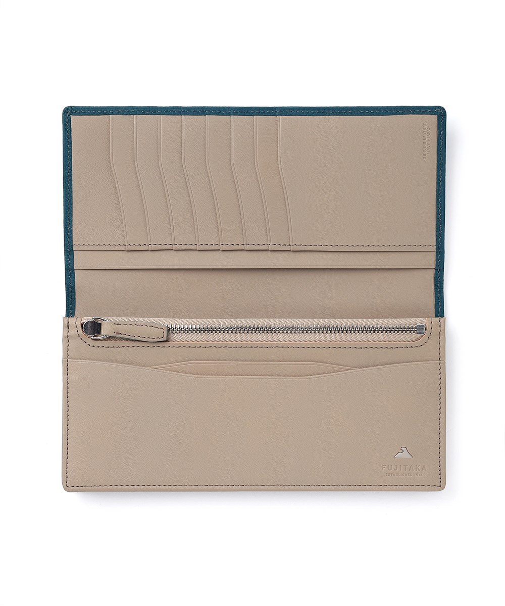 フジタカ ムース  通しマチ かぶせ長財布 カード段14 85th Limited Color