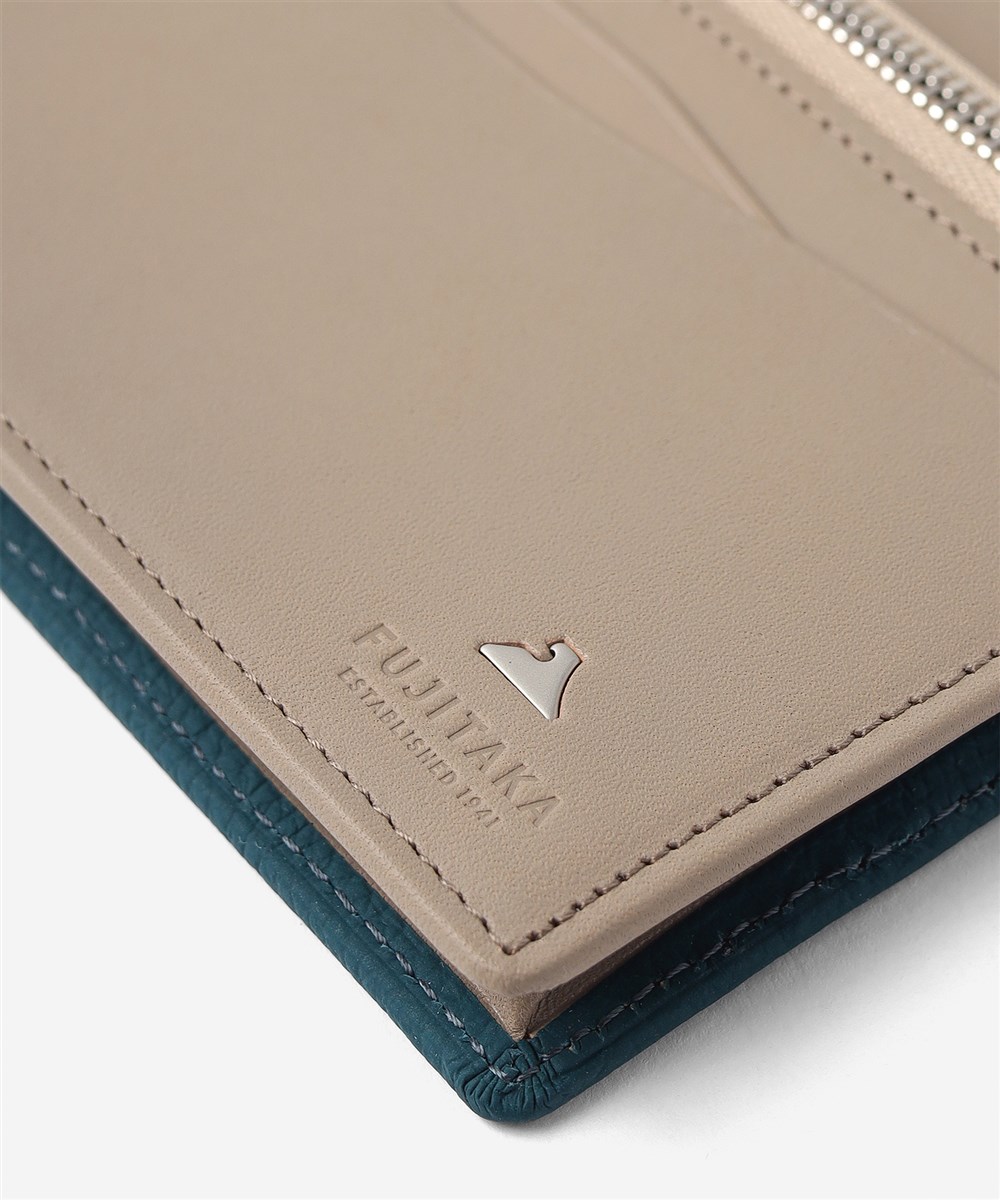 フジタカ ムース  通しマチ かぶせ長財布 カード段14 85th Limited Color