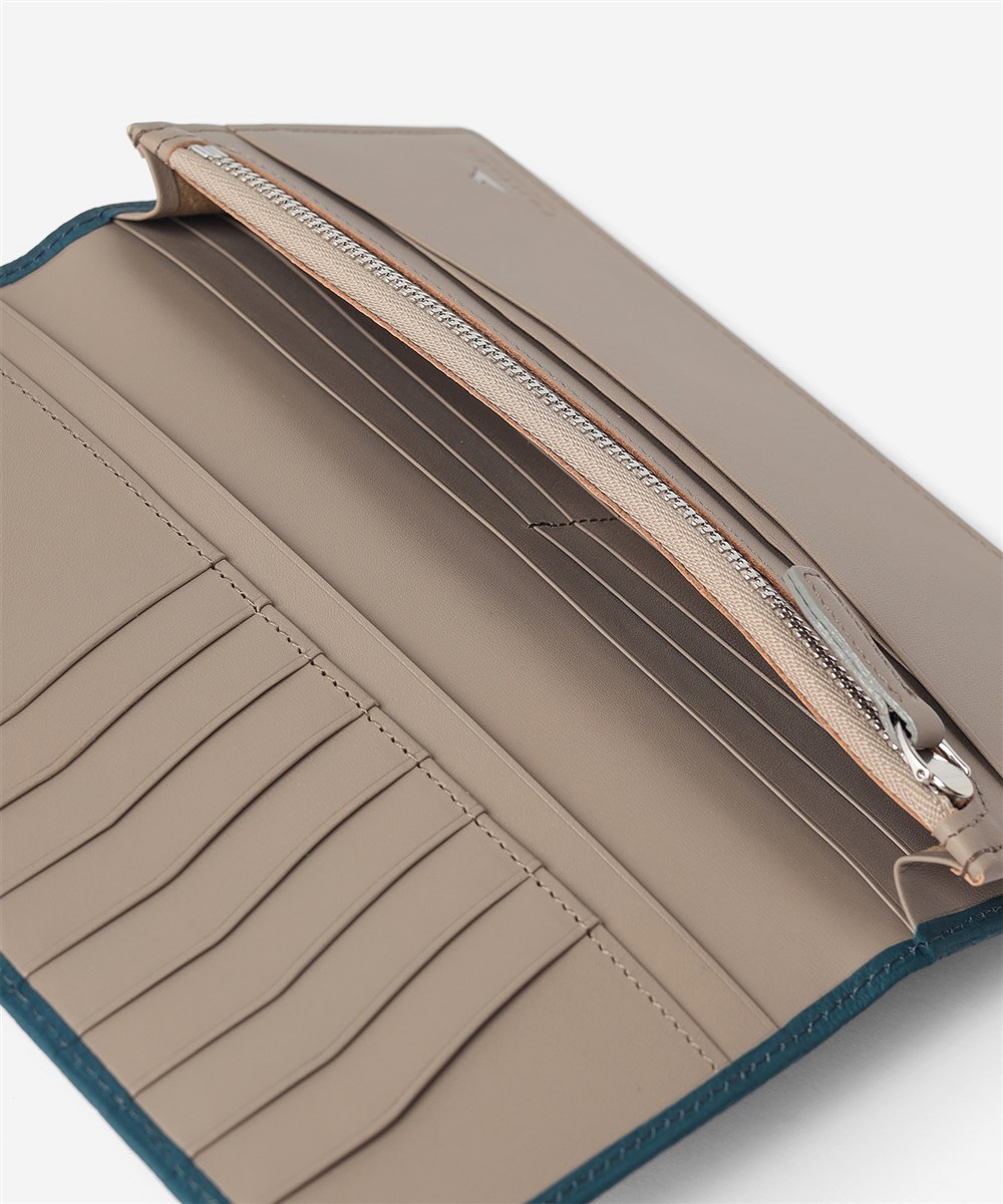フジタカ ムース  通しマチ かぶせ長財布 カード段14 85th Limited Color