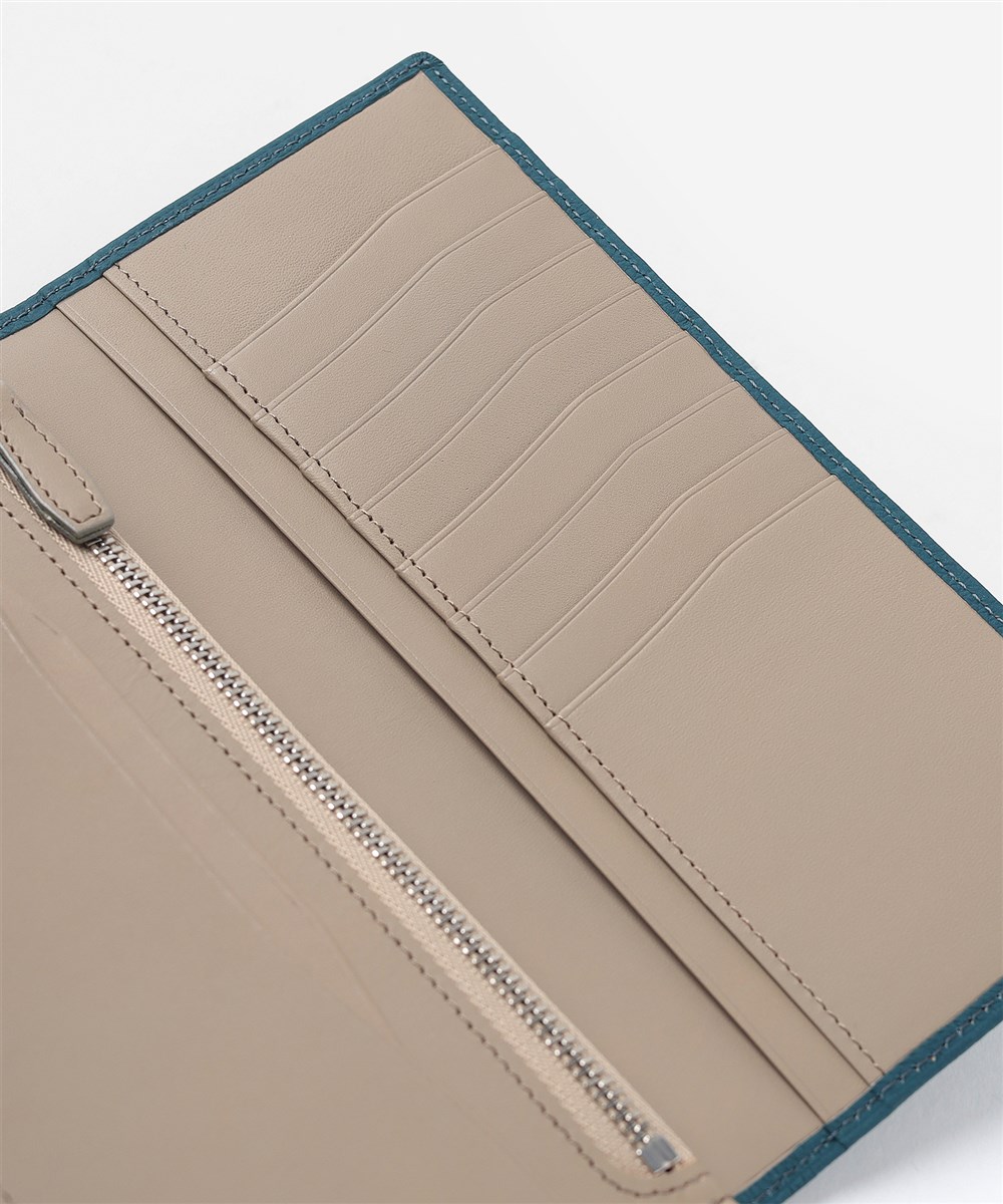 フジタカ ムース  通しマチ かぶせ長財布 カード段14 85th Limited Color