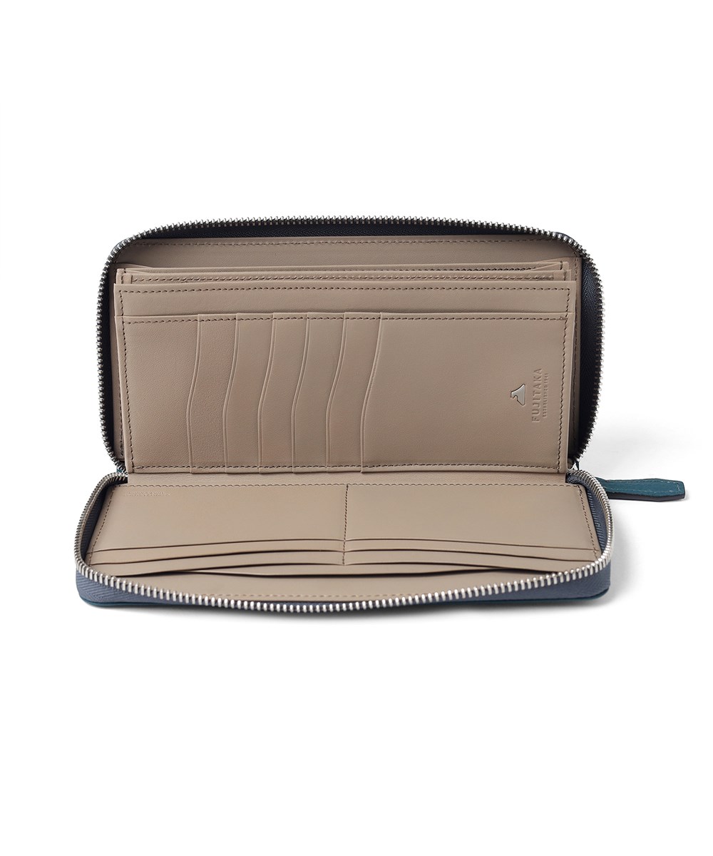  フジタカ ムース ラウンドファスナー長財布 カード段19 85th Limited Color