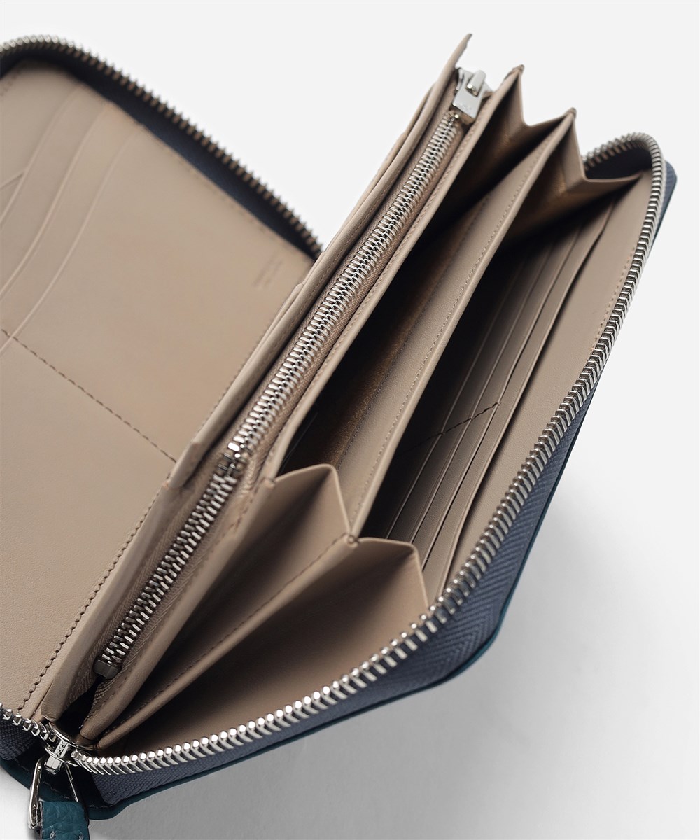  フジタカ ムース ラウンドファスナー長財布 カード段19 85th Limited Color