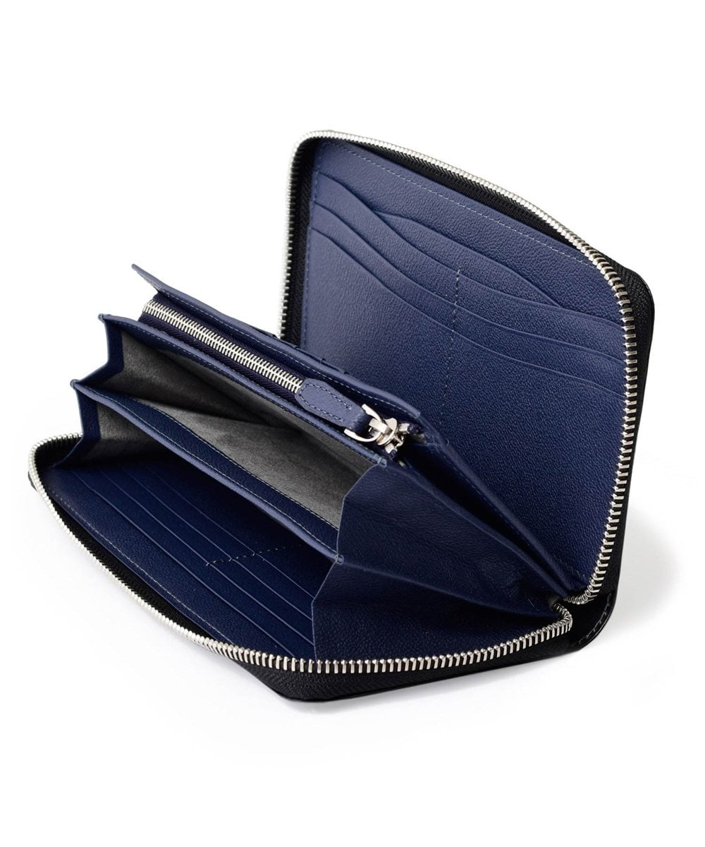 フジタカ ジョセフ ブライドルレザー ラウンドファスナー長財布 カード段19