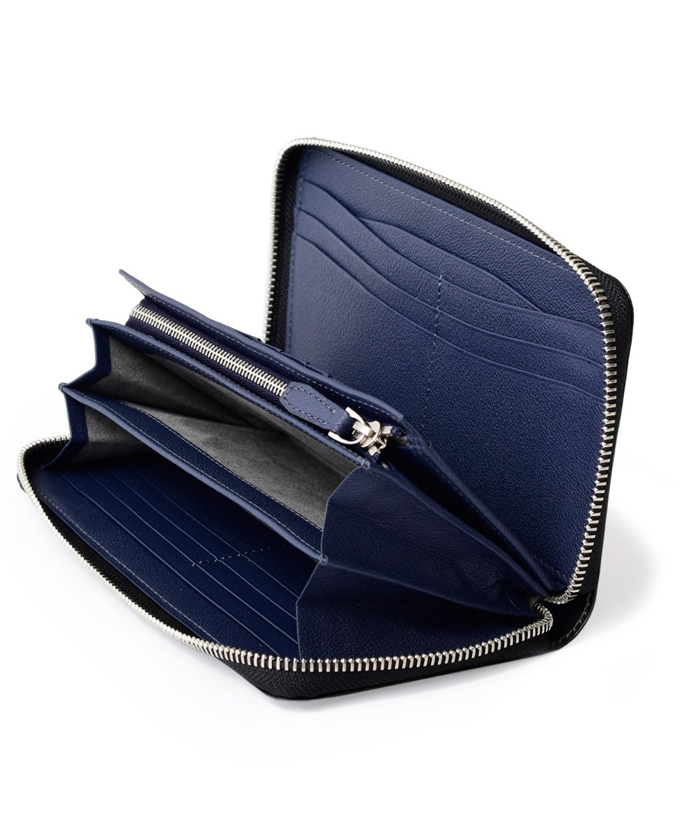 フジタカ ジョセフ ブライドルレザー ラウンドファスナー長財布 カード段19