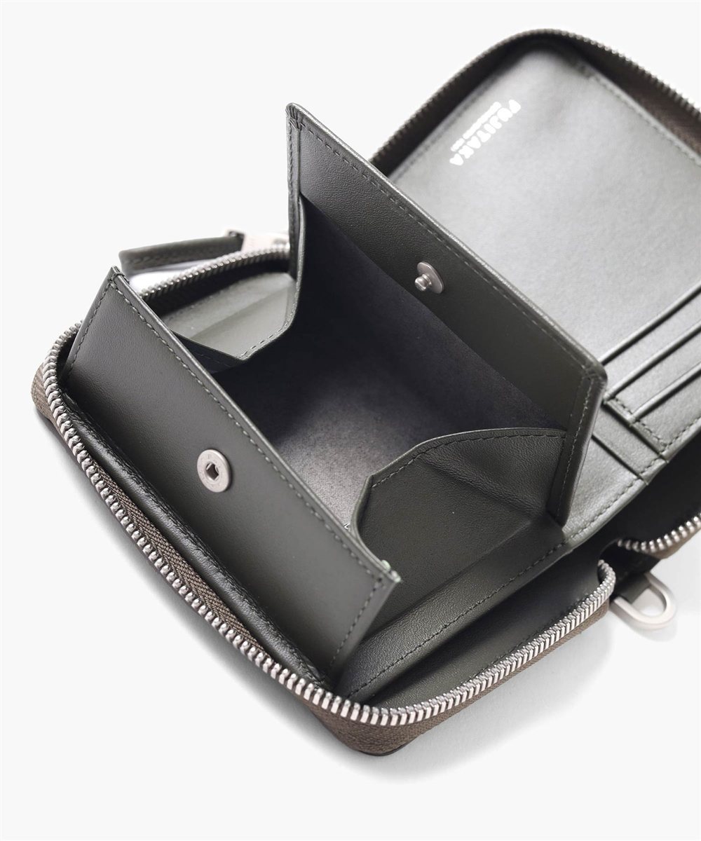 フジタカ パケット ラウンドファスナー  セミ長財布